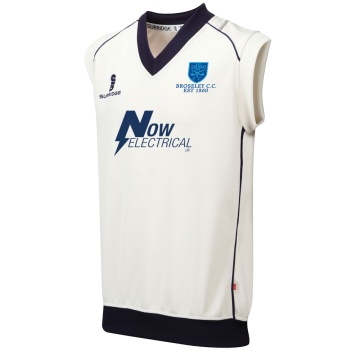 Curve Sleeveless Sweater Navy Trim